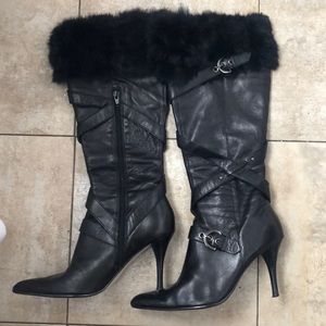 Nine West High Faux Fur Boots